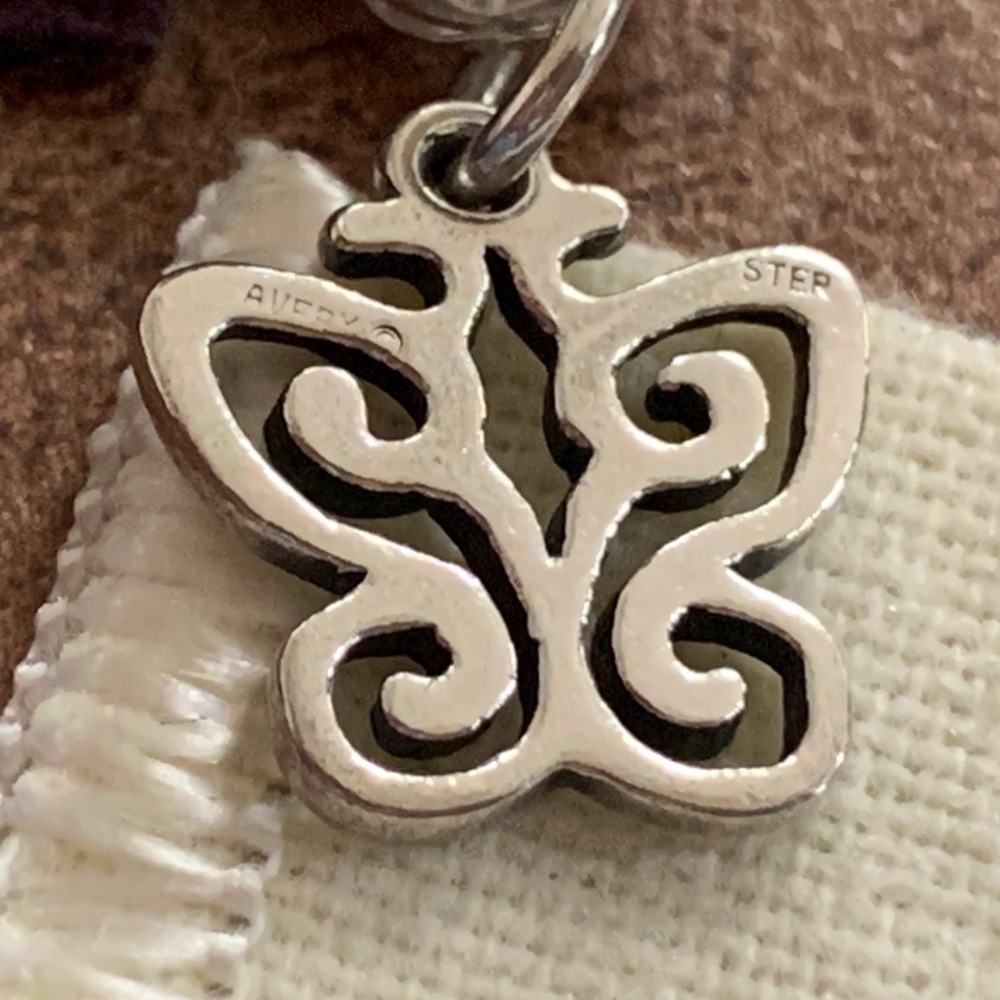 Retired James Avery spring Butterfly charm